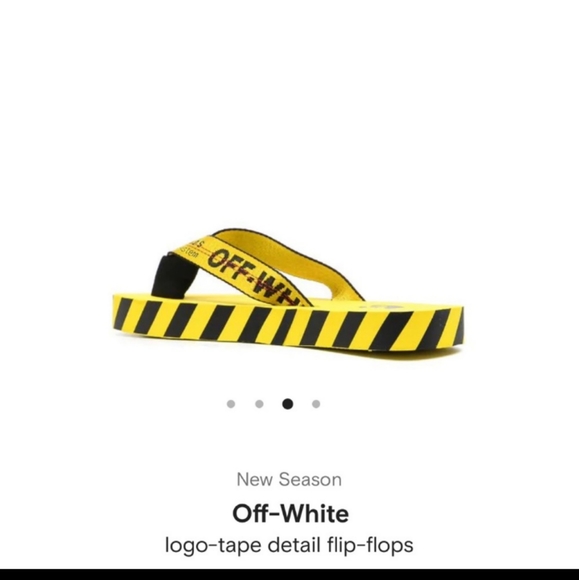 Off white logo flip flops - Picture 3 of 13